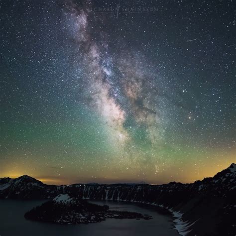 Milky Way Moonset Timelapse At Crater Lake Heres A Timelapse Of The