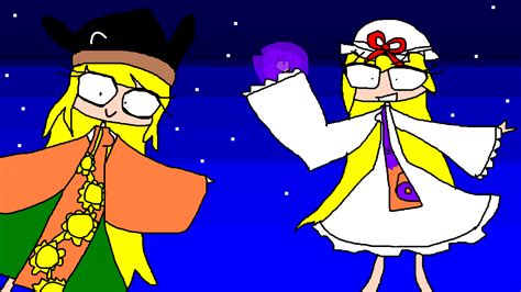 Yes Okina And Yukari Fan Art For Once Just Picture Yukari And Okina As