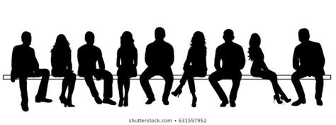 Silhouettes People Sitting Silhouette People Silhouette Architecture