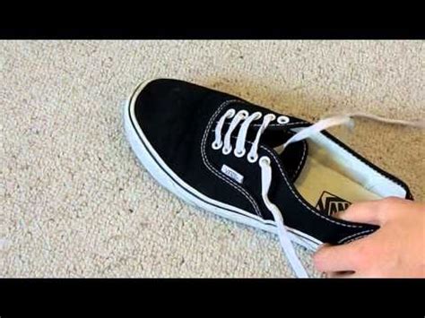 Basic vans authentic lacing tutorial very brief youtube. How to Bar Lace Vans (hidden knot) video | Shoes | Pinterest | Vans authentic, Van shoes and ...