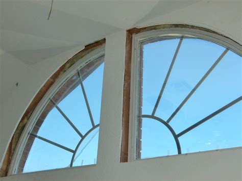 The windows, which surround a soaking tub, were trimmed with mitered casing and a traditional stool and apron. Trimming Out Quarter Round Replacement Window - Carpentry ...