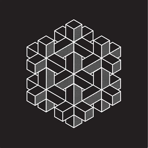 Impossible Shapes Impossible Shapes Hexagon Canvas Cool Shapes