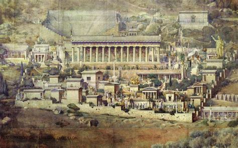 Reconstruction Of The Sanctuary Of Apollo At Delphi By Albert Tournaire