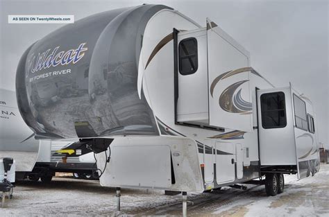 Toy hauler fifth wheel toy hauler travel trailer travel trailer truck camper utility trailer. 2013 Forest River Wildcat 337fb Front Bunk House 5th Wheel