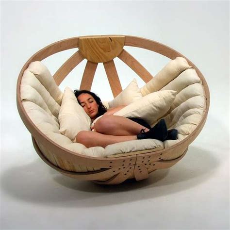 Because bedroom chairs can be more than just a place to sling clothes and clutter. Circular Adult Cribs : Cradle Seat