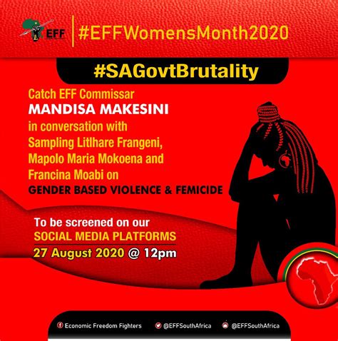 Economic Freedom Fighters On Twitter Join EFF Commissar MMakesini In Conversation With