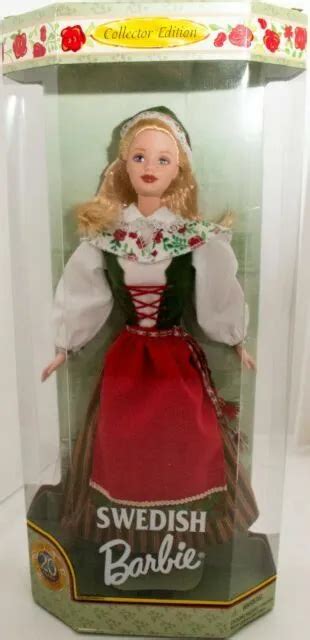 barbie swedish dolls of the world collector edition 20 yr ann 1999 24672 nrfb 19 99 picclick