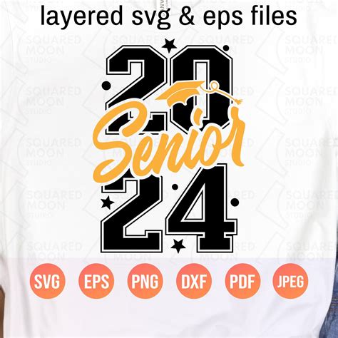 Senior 2024 Svg Png Class Of 2024 Svg 2k24 Senior Year Shirt Svg