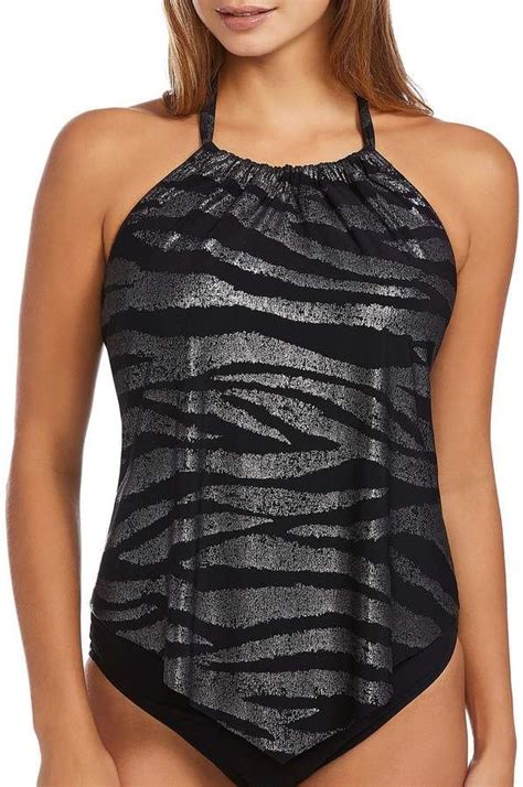 Magicsuit Shine On Nicole High Neck Underwire Tankini Top