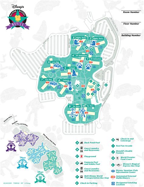 The ultimate planning resource for disney world maps. Disney's All Star Movies Resort Map - wdwinfo.com