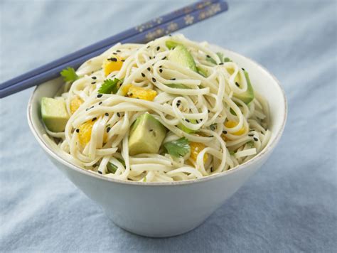 Asian Brown Rice Noodle Salad With California Avocados Michelle