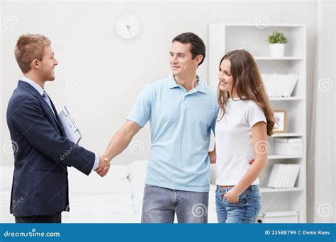 Consultant At Home Stock Image Image Of Handshake White 23588799