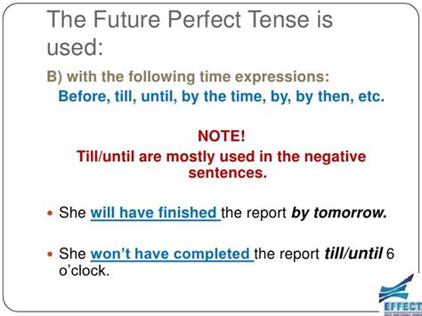 The Use Of Future Perfect Tense Materials For Learning English