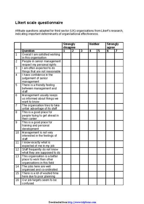 The revised scale is a. Likert Scale Questionnaire - PDFSimpli