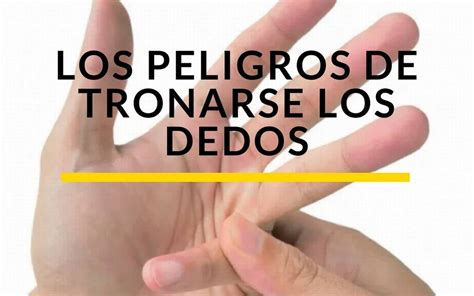 Tronar Los Dedos Un Problema A Largo Plazo Diario De Querétaro