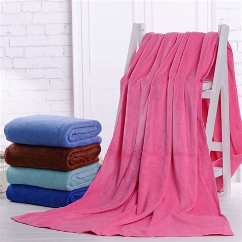 A microfiber towel is also a better way to take your makeup off. Aliexpress.com : Buy Large 80*180CM Pure Color Microfiber ...