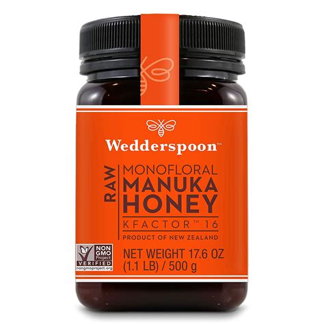Wedderspoon Raw Premium Manuka Honey KFactor 16 Unpasteurized