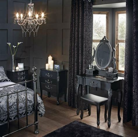 10 Elegant Gothic Bedroom Design Ideas For Your Best Bedroom Schwarzes Schlafzimmer Design
