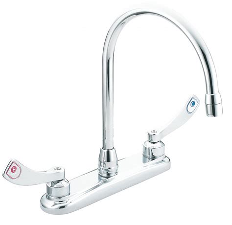 Unfortunately, not all faucets come with sensor technology. MOEN COMMERCIAL Gooseneck, Kitchen Sink Faucet, Bathroom ...