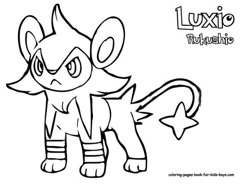 Mobilemega Luxray Coloring Pages Coloring Pages