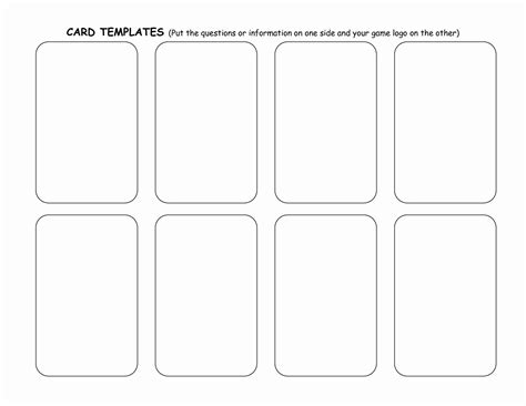 Free Playing Card Template For Word Free Printable Templates