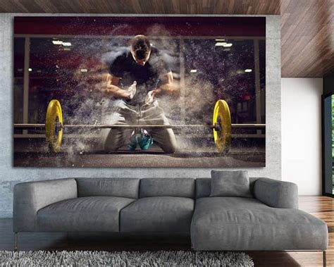 Large Colorful Gym Wall Decor Modern Photography Art Print Set Of 3 Or