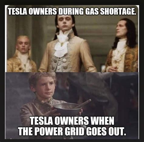 Tesla Owners During Gas Shortage Rmemes