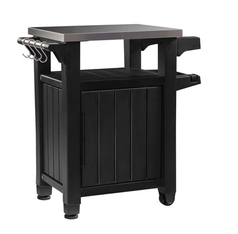 Keter Unity Xl Portable Outdoor Table And Storage Cabinet With