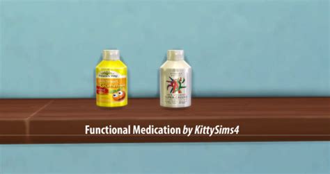 Kittysims4 Functional Medication 17 Functional Drugs For