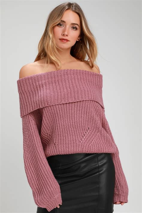 Shoulderless Sweater Br