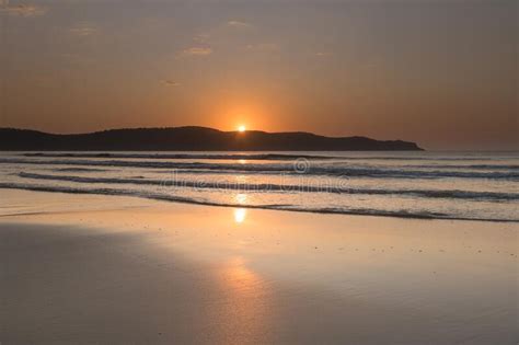 Hot Summer Sunrise Seascape And Beach Landscape Stock Image Image Of