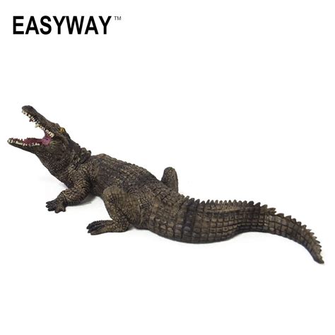 Easyway Plastic Crocodile Toy Action Figure Alligator Simulation Animal