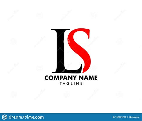 Initial Letter Ls Logo Template Design Stock Vector Illustration Of