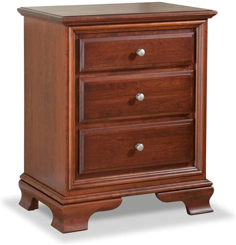Classic 3 Drawer Nightstand 37 4013 By Daniels Amish Collection At