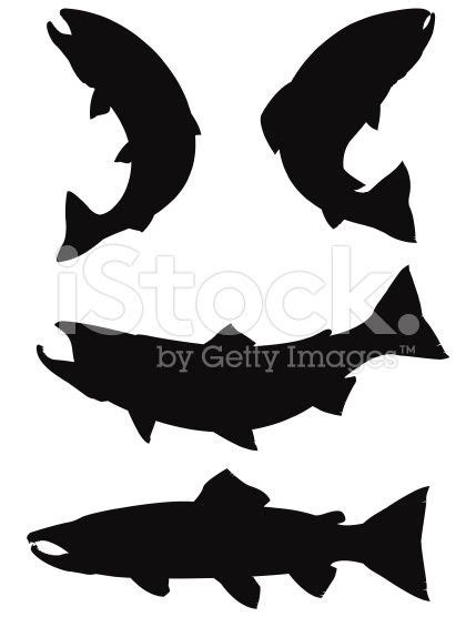 Salmon Silhouette Vector At Collection Of Salmon