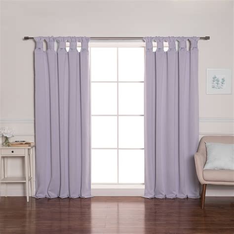 Best Home Fashion 63 In Lilac Blackout Back Tab Curtain Panel Pair In