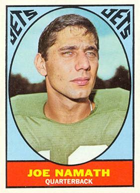 Maybe you would like to learn more about one of these? 1967 Topps Joe Namath #98 Football Card Value Price Guide