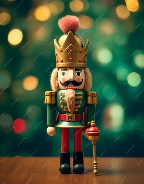 Premium Ai Image A Close Up Of A Toy Soldier With A Cane And A Crown