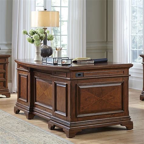 Hawthorne 72 Inch Curved Executive Desk By Aspenhome Furniturepick