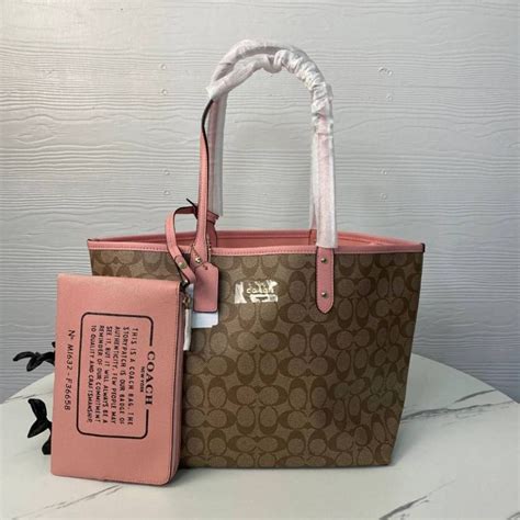 Coach F36658 Reversible City Tote Shopee Thailand