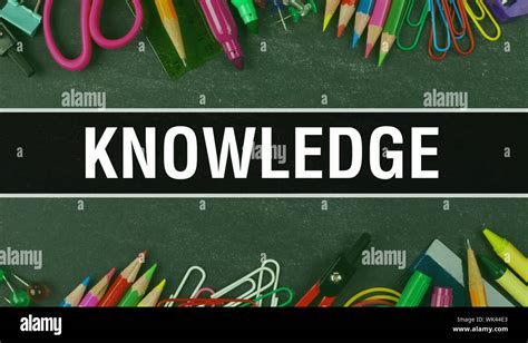 Knowledge Text Written On Education Background Of Back To School