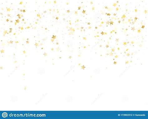 Magic Gold Sparkle Texture Vector Star Background Stock Vector