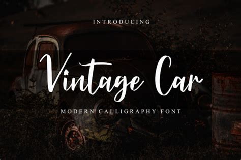 Vintage Car Font By Gagegostyle · Creative Fabrica