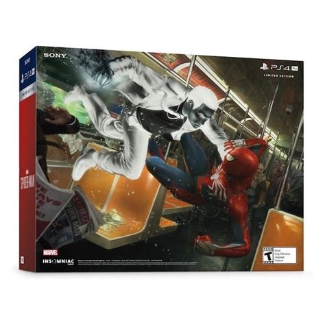 Spider Man Playstation 4 Pro Console Box Art Revealed