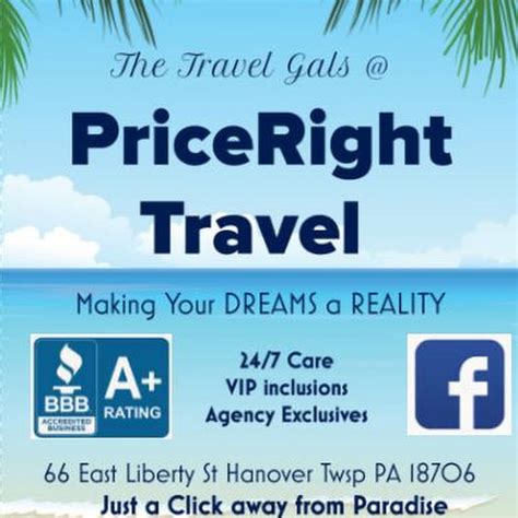 The Travel Gals Priceright Travel Llc Travel Agency In Wilkes Barre