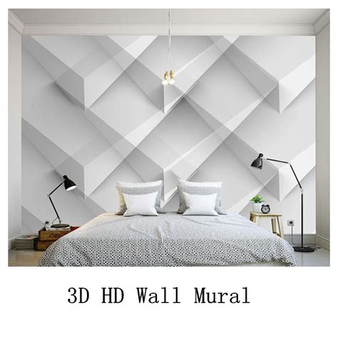 Modern White Luxury Wallpapers For Walls 3d Geometric