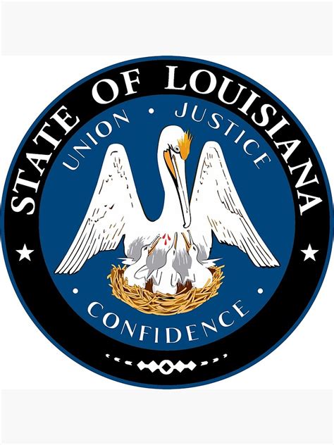 State Seal Of Louisiana Art Print By Bankrobbergus Redbubble