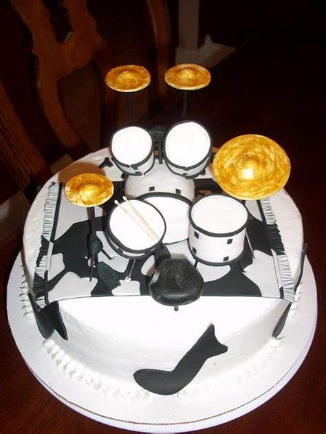 Drum Set Birthday Cake Cake By Jackie Cakesdecor