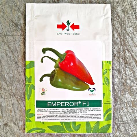 Emperor F1 Hybrid Sweet Pepper Bell Pepper Atsal Seeds Asenso Pack