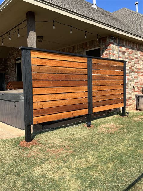 This Hot Tub Privacy Fence Is My Biggest Project To Attempt But I Think It Turned Out Pretty